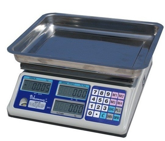 SEP-C 6 Kg. 1/2 Gr. Fiyat Hesaplamalı Terazi