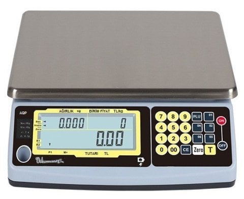 AQP 30 Kg. 5/10 Gr. Fiyat Hesaplamalı Terazi